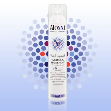 耐克斯＊Aloxxi金蔥抗熱定型霧300ml/保持髮型長時間的彈性＊二星