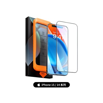 TORRAS Insta-II Master 2023年新版 iPhone 15 Plus滿版手機螢幕鋼化玻璃保護貼一蓋即貼 軍規防護
