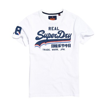 跩狗嚴選 極度乾燥 Superdry Logo drop 男款 上衣 短袖 短T Tee 純棉 土耳其製 光學白
