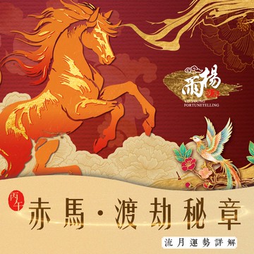 ★雨揚團隊親算-(赤馬紅羊劫流年必備) 赤馬．渡劫秘章：2026流月運勢詳解  (卜卦/八字命盤/命格/流年/流月/職業建議/幸運吉位)