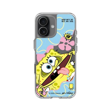 iPhone 17 Clear Case（相機按鈕） 透明 - 海綿寶寶 SpongeBob - 搞笑海綿