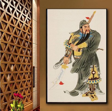 鉆石畫關公關羽關老爺武財神新款滿鉆客廳關帝圣君5D十字繡