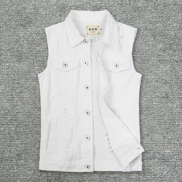 秋季男士牛仔馬甲韓版修身翻領無袖馬夾背心休閑坎肩牛仔衣男裝