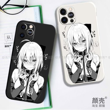 fgo 沖田總司 saber適用12 pro max XR 78p 動漫液態硅膠手機殼11