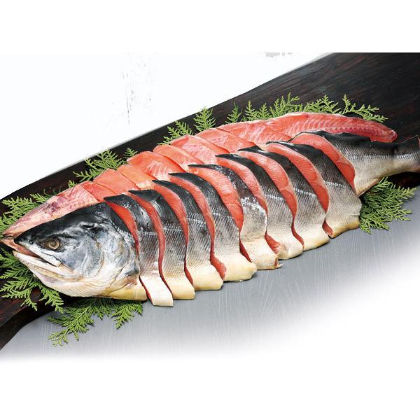 送料無料 沖獲り天然鮭姿切身  1尾 2Kg  (ロシア産)