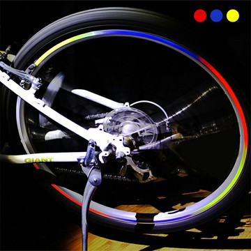 自行車車輪反光貼 8入 輪框貼紙 輪圈貼紙 輪胎貼紙 腳踏車貼紙  單車貼紙 公路車貼紙【BM0010】普特汽車精品