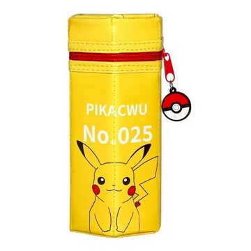 限量發售【遊戲家】Pokemon 寶可夢 寶可夢鉛筆盒 六角筆袋 鉛筆盒 PU皮質 筆筒 - 皮卡丘