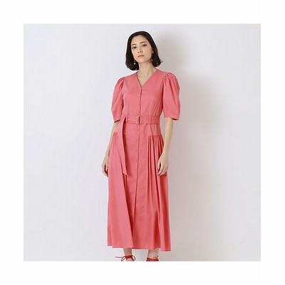 ポイントキャンペーン中 ノーベスパジオ ワンピース 赤/ピンク 叶姉妹