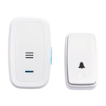 FONG HUA 崶華 一對一自發電無線門鈴 免電池 100米長距接收 45音樂自由選擇  1入