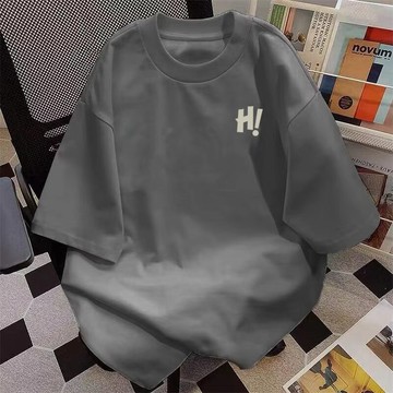 【台灣出貨】100%純棉 五分袖上衣 休閒上衣 胖子上衣 男生 男生上衣 白t 韓版男裝 圓領  Tee 日系 男生衣服