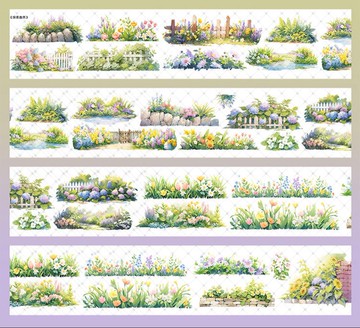 綠意盎然 PET 紙膠帶