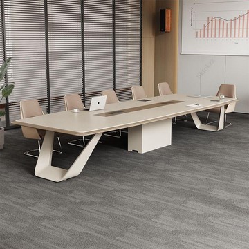 免運~ 可上門安裝 斯展會議桌子長桌椅組合一整套簡約現代會議室辦公桌椅組合洽談桌
