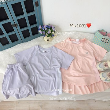🌈✨mix1001涼感💦完美車線弧型衣襬上衣✨兒童透氣冰涼上衣 5-17