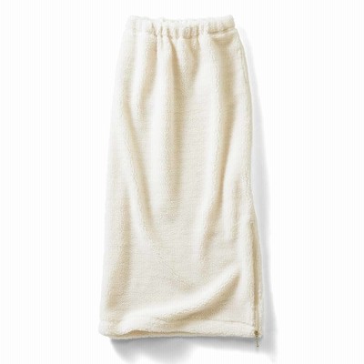 イラストレーターきくちあつこさんコラボ ファスナー遣いのアイラインボアスカート アイボリー Iedit イディット フェリシモ Felissimo 通販 Lineポイント最大get Lineショッピング