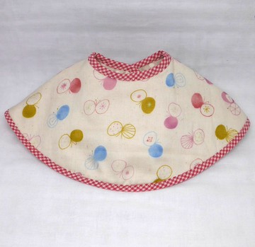 日本手工8層紗布360℃圓圍兜