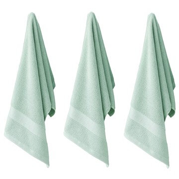 純棉毛巾  薄荷綠  3條