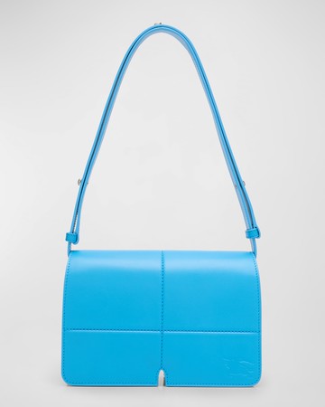 Snip Flap Leather Shoulder Bag