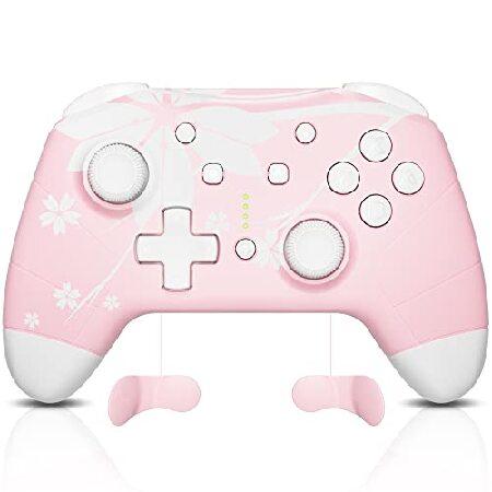 Upgraded Mytrix Sakura Pink Pro Wireless Controller Compatible