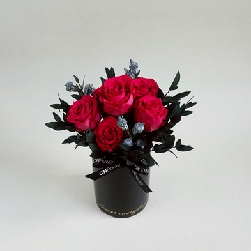 快速出貨🚀【CNFlower】ROSY LOVE 恆星花禮-桃紅  永生花 居家擺飾 裝飾 怎麼放都美