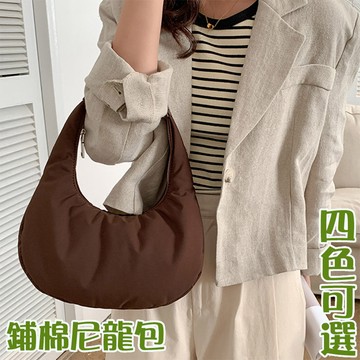 包包 月亮包 法棍包 月牙包 正韓包包 半月包 女生包包 包包女 韓國包包 腋下包 尼龍包包 鋪棉包包 手提小包 243