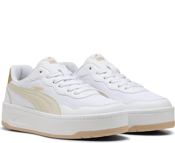 PUMA COURT SNEAKER 米白色女款鞋子