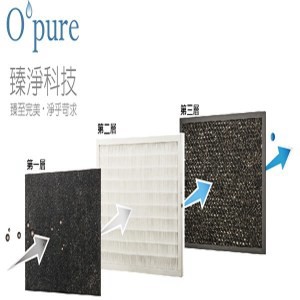 Opure 臻淨 A1負離子空氣清淨機三層濾網組  A1-B+A1-C+A1-D
