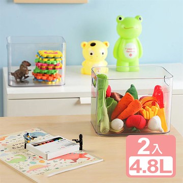 【真心良品】KEYWAY亮晶晶PET收納盒4.8L-2入 _廠商直送