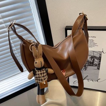 高級感小眾氣質小包包女2025新款休閑簡約軟餃子包ins單肩斜挎包