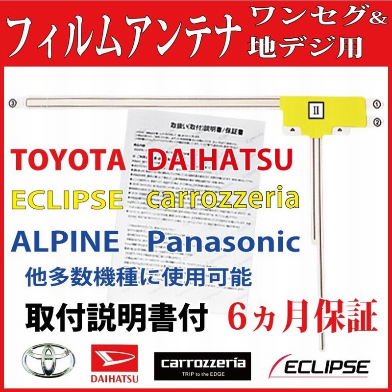 取付書付パナソニック フィルムアンテナ L型☆CN-RX03D CN-RX03WD CN 