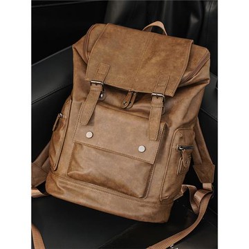 2025新款復古大容量雙肩包 韓版男包休閑時尚背包書包電腦包潮包