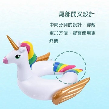 ✨壹灣出貨✨其他家兒童彩色獨角獸充氣小馬游泳圈加厚寶寶網紅