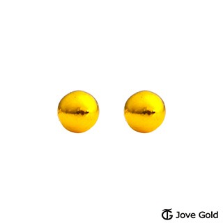 Jove gold 承諾黃金耳環-小