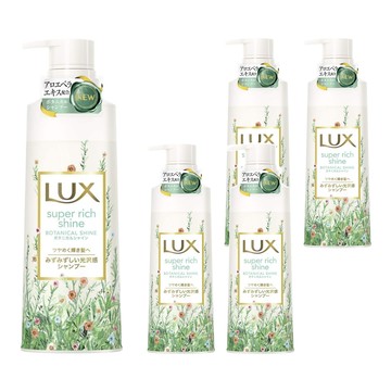 LUX 麗仕 LUMINIQUE 璐咪可 SPA精油無矽靈洗髮精 植物亮澤 使用蘆薈萃取物 保濕成分 香味持久  430g  5瓶