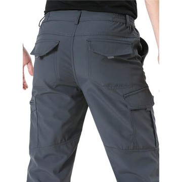 2025春夏季軟殼登山運動防水戶外速干沖鋒褲男直筒寬松休閑工裝褲