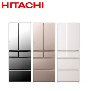 Hitachi 日立 日製六門614L玻璃變頻冰箱 RHW620RJ - 含基本安裝+舊機回收(員購)琉