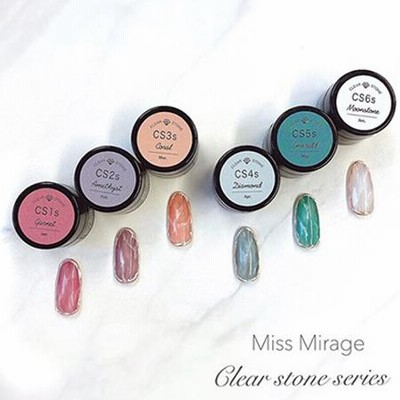 ミスミラージュ Miss Mirage ソークオフジェル カラージェル 2.5g クリアストーン CS1 CS2 CS3 CS4 CS5 CS6