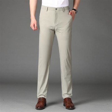 【米蘭精品】休閒褲長褲-男士休閒直筒修身潮流男褲子4色74er10