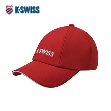 K-SWISS 棒球帽 CAP KC7513WCCB51 防曬帽 中性 熔岩紅色 C3495-604