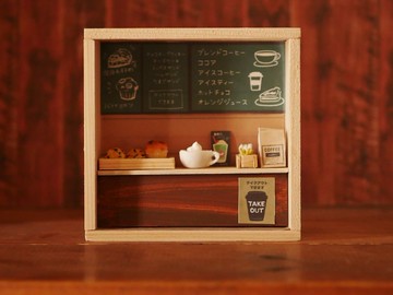 木盒微型咖啡店內飾