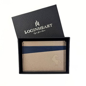 免取卡正面感應卡夾 一馬當先・灰藍