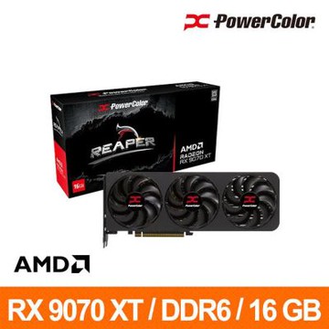 PowerColor  撼訊 Reaper RX9070XT 16G-A 16G GDDR6 顯示卡
