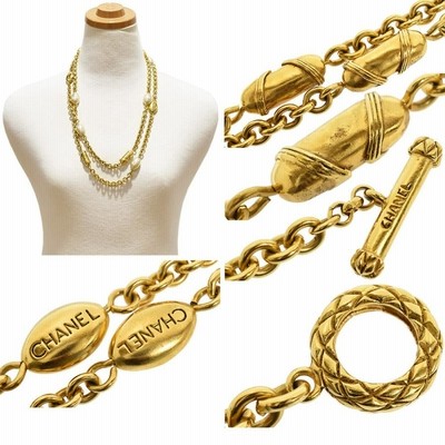 CHANEL パール ロングネックレス 2 6 ヴィンテージリペア済み