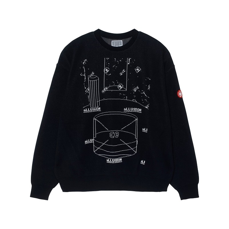 C.E/CAVEMPT】ALLUSION KNIT CES18KN04（XL×ブラック） | LINEブランドカタログ