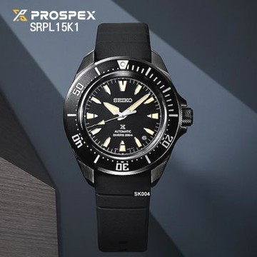 SEIKO精工 預PROSPEX幕府武士200米潛水機械錶41.7㎜PVD黑矽膠帶 SK004(SRPL15K1/4R35-06K0C)