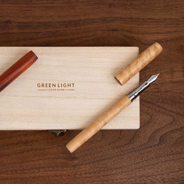 實木封端鋼筆 | 纖細款・可雷射雕刻