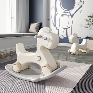 馬木馬兒童寶寶搖搖馬二合一周歲禮物玩具嬰兒兩用防摔滑行車207M 快速出貨