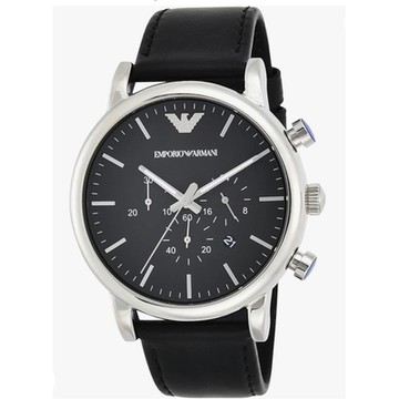 EMPORIO ARMANI 亞曼尼 官方授權 復古時尚經典計時手錶(AR1828)46mm