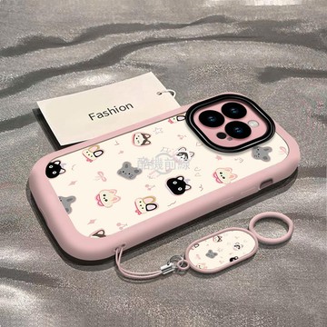 可愛滿屏動物頭 適用iphone17 16promax新款15plus蘋果14/13/12/11手機殼高級保護殼