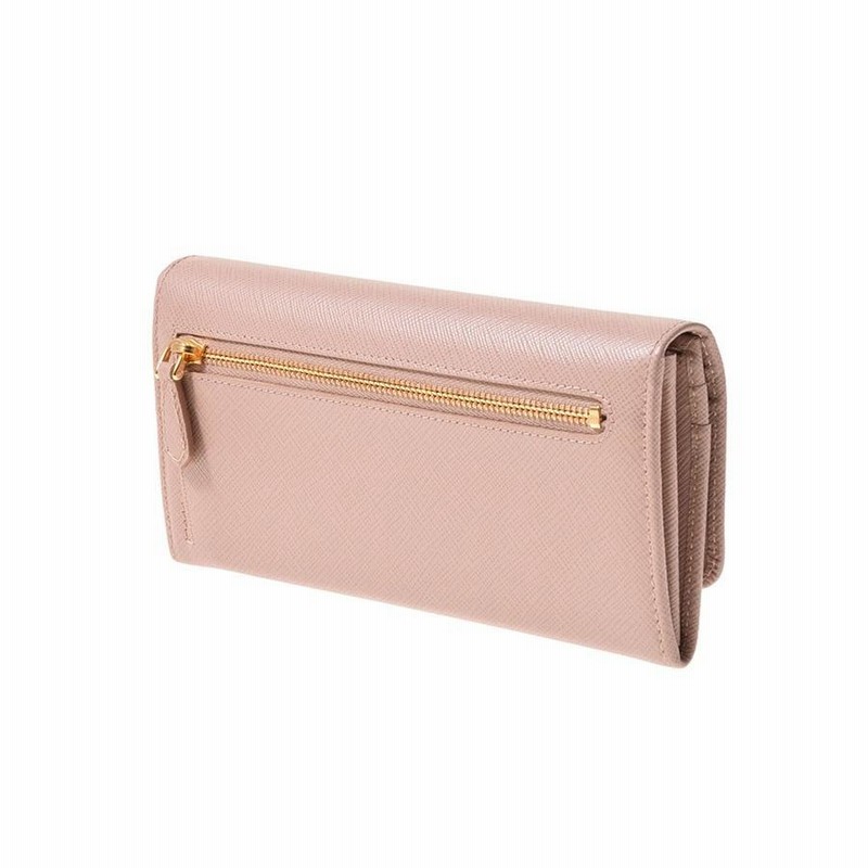 PRADA プラダ サフィアーノリボン フラップ 長財布 ピンクパスケース付き 極美品❤️PRADA プラダ サフィアーノ 長財布 リボン パスケース