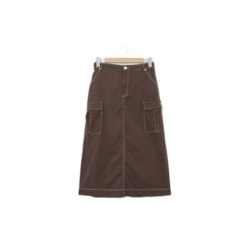 Back to Green-經典復古半身裙 深栗色  s-12//vintage skirt